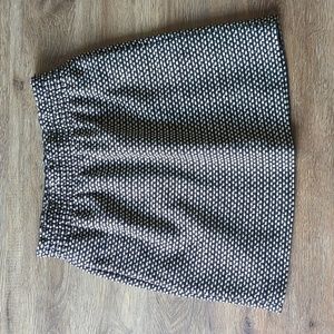 J.Crew Black and White Mini Skirt